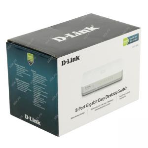D-Link DGS-1008A 8-Port Gigabit Easy Desktop Switch (White)