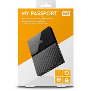 WD My Passport 1TB Portable External Hard Drive (Black)